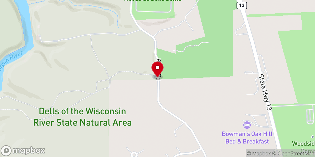 Map showing location of Chapel Gorge Trail