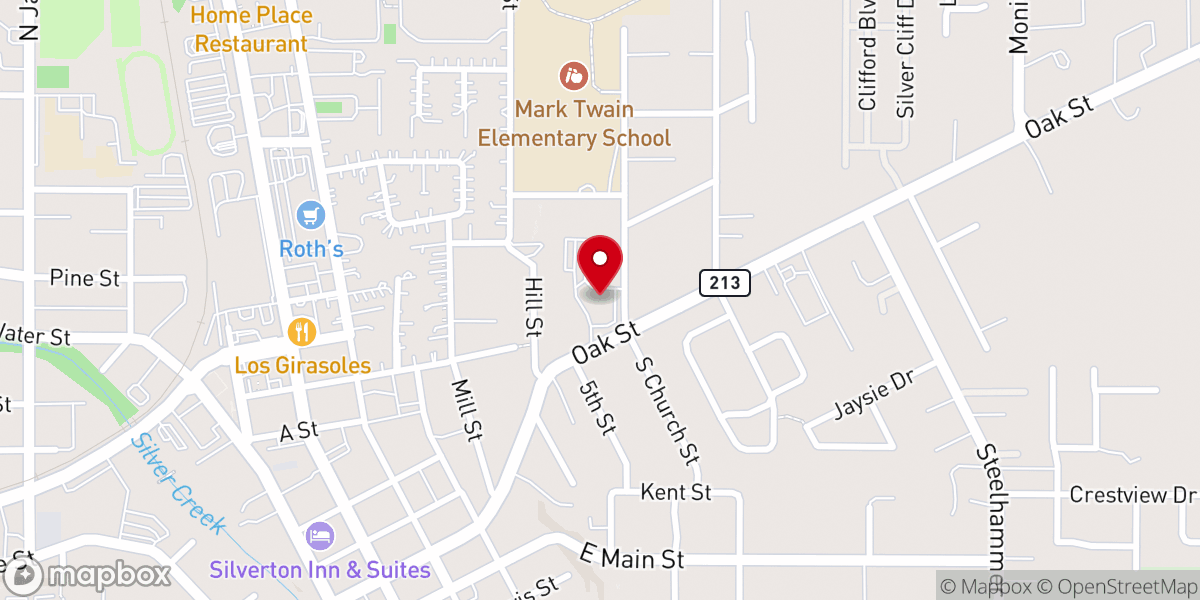 Map showing location of Immanuel Lutheran Church