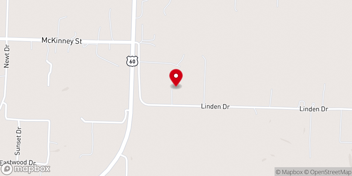 Map showing location of Monarch Baptist Church