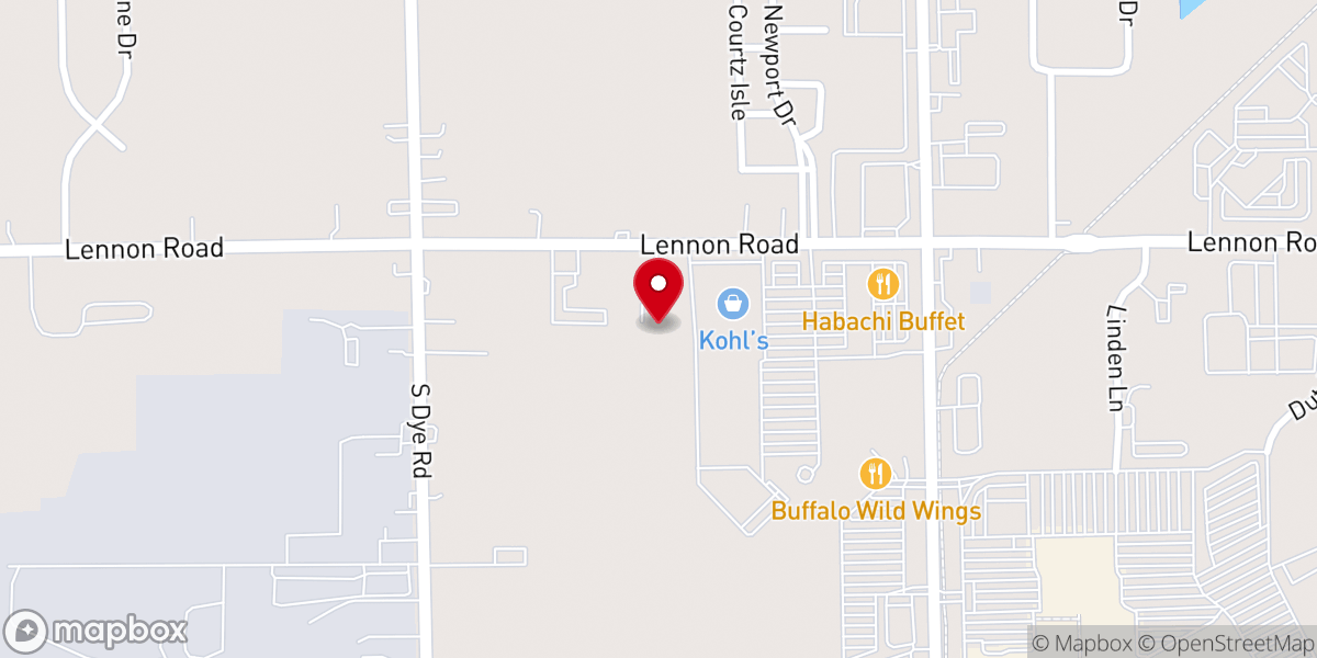 Map showing location of Trinity United Presbyterian Church