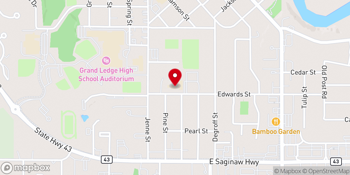 Map showing location of St. Michael Parish School