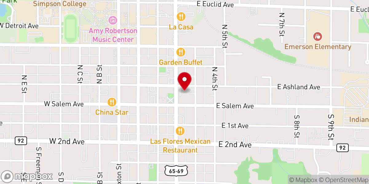 Map showing location of Free Food Bank - Food Distribution Center