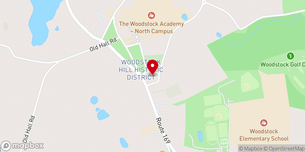 Map showing location of First Congregational Church