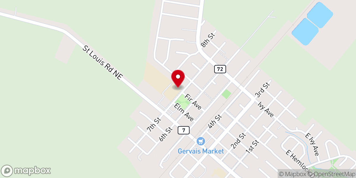 Map showing location of Sacred Heart-St.Louis Catholic Parish