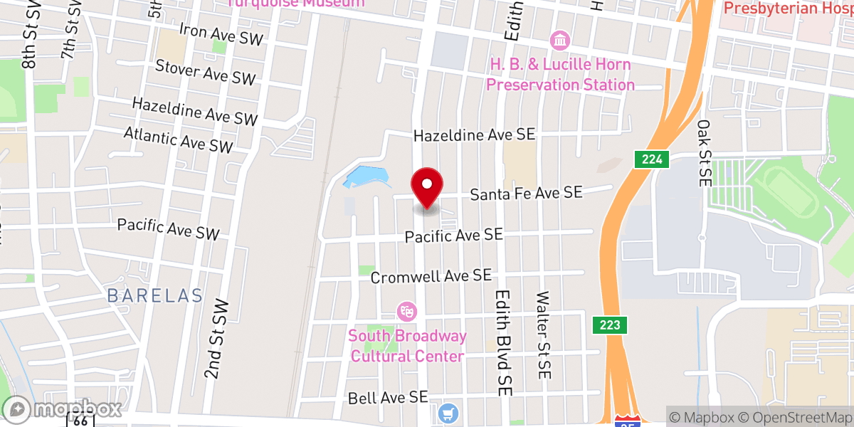 Map showing location of St. Francis Xavier Catholic Church