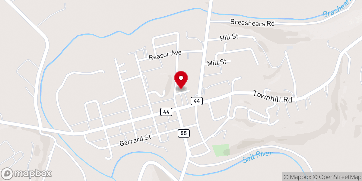 Map showing location of Second Baptist Church of Taylorsville - Food Distribution Center