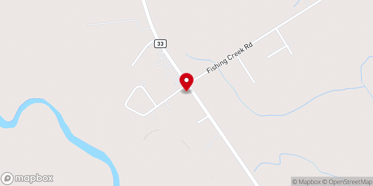 Map showing location of Bethlehem Baptist Church