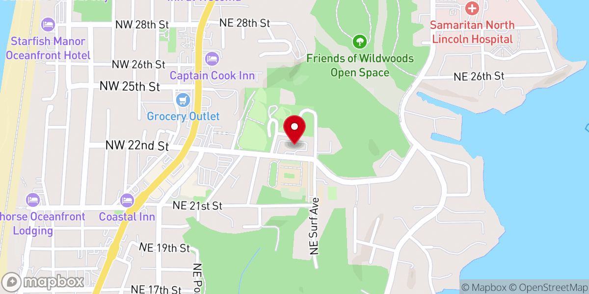 Map showing location of Lincoln City Seventh-Day Adventist Church