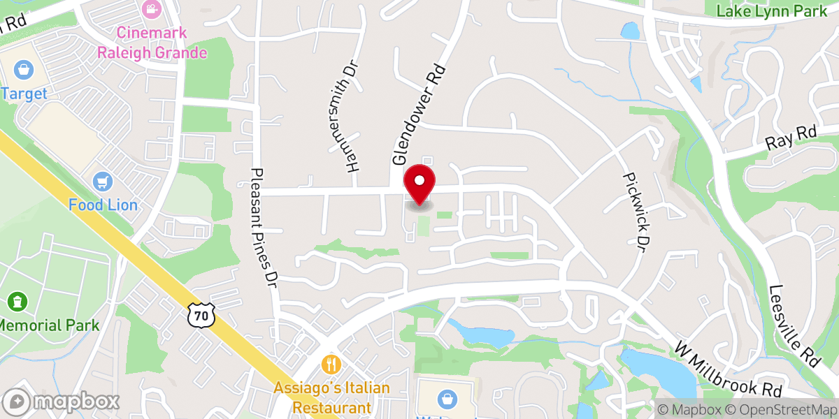 Map showing location of Pleasant Grove Church Inc