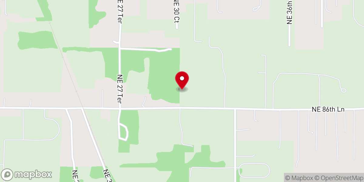 Map showing location of Zion Hill Church of God in Christ