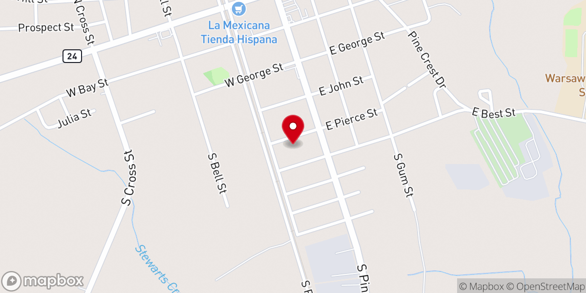 Map showing location of St Jude Church of Christ