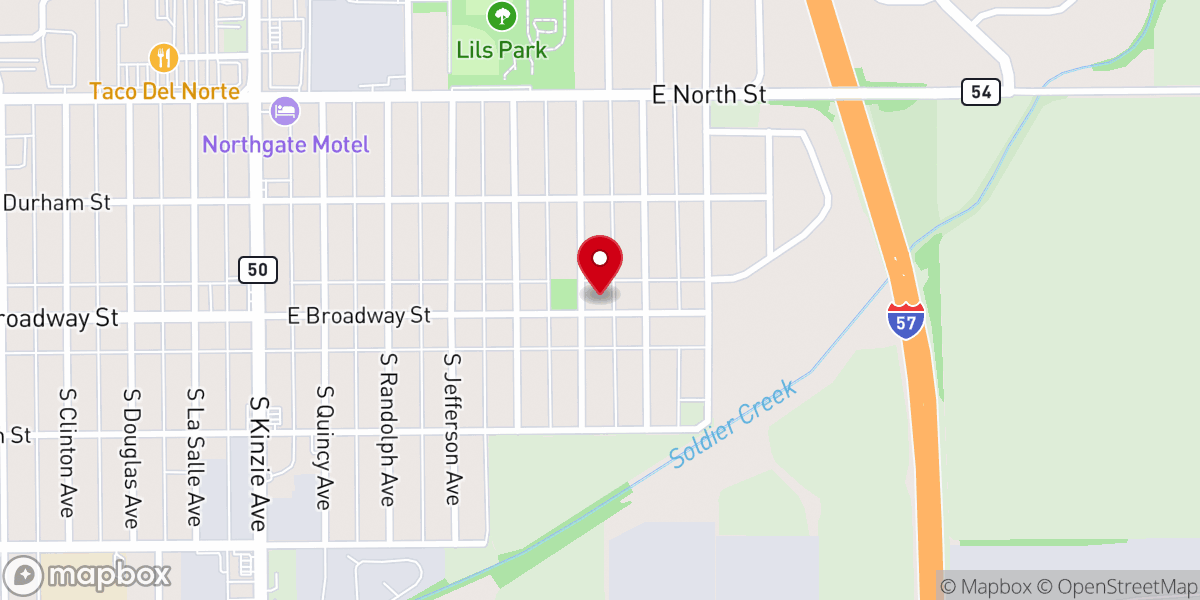 Map showing location of Greater Christ Temple Ministry