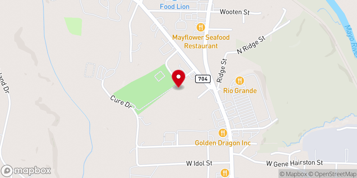 Map showing location of Mt Carmel Holiness Church