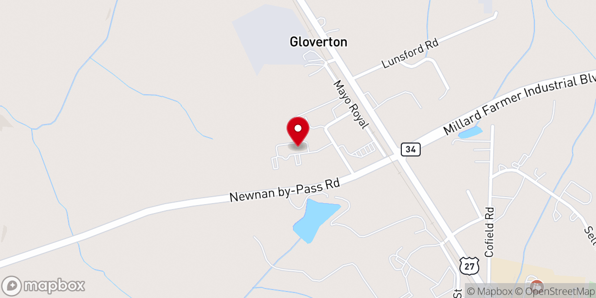 Map showing location of Royal Baptist Church
