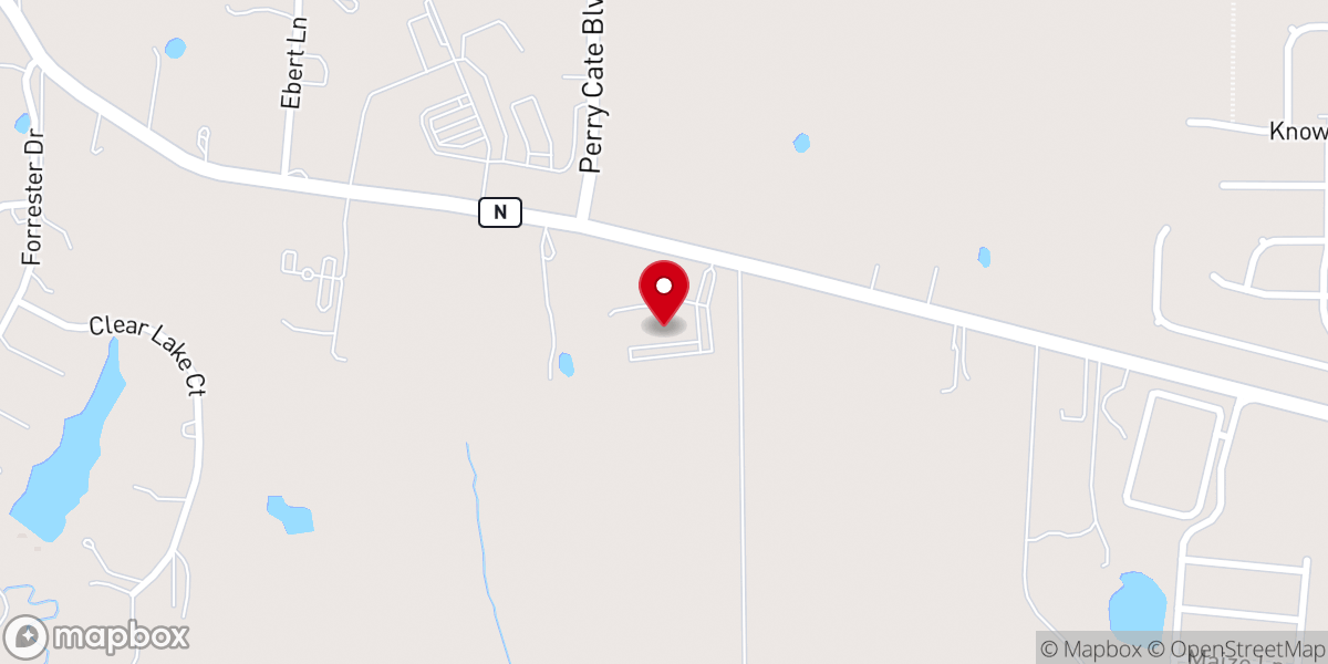 Map showing location of Immanuel Lutheran in Wentzville
