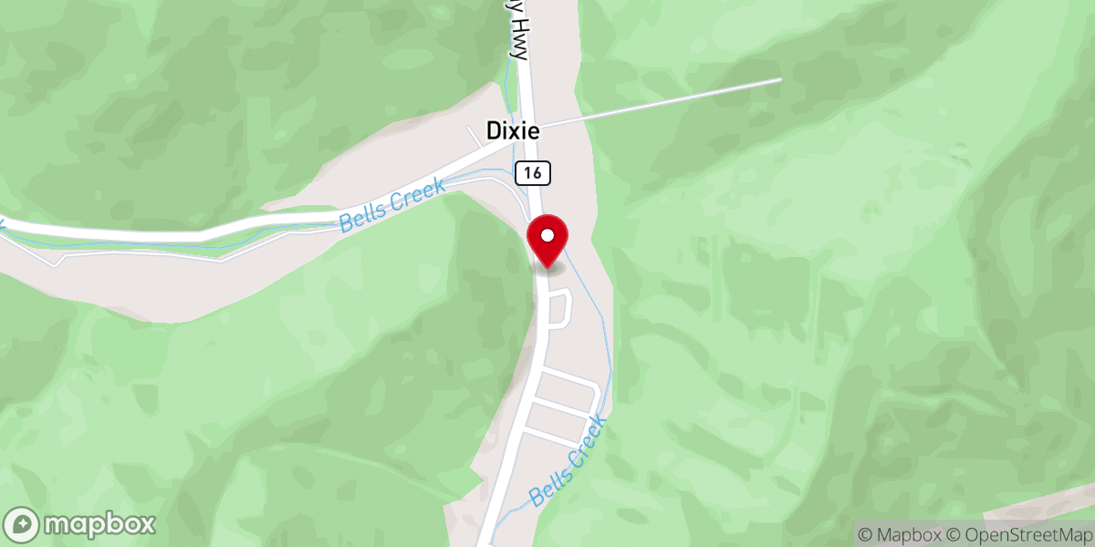 Map showing location of Morris Jadie