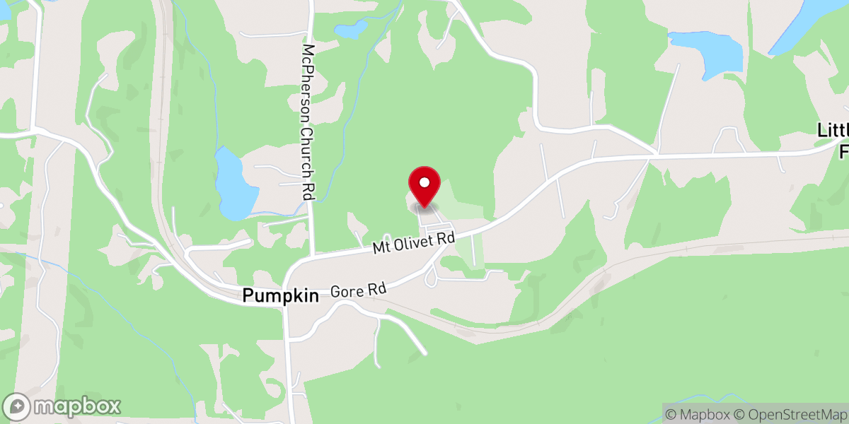 Map showing location of Mount Olivet Missionary Baptist Church
