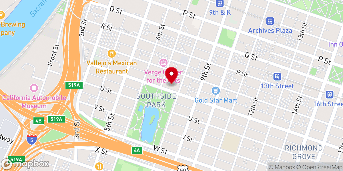 Map showing location of National Shrine of Our Lady of Guadalupe