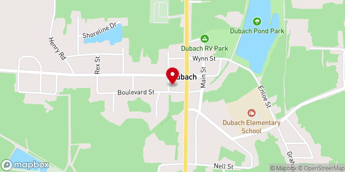 Map showing location of Home