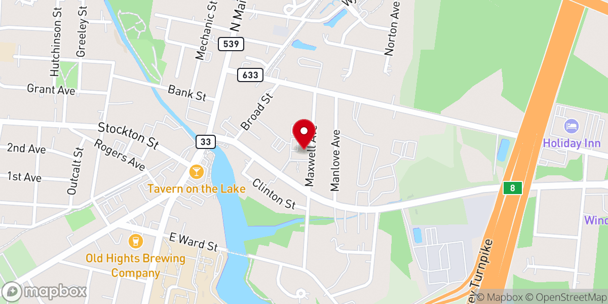 Map showing location of St Anthony of Padua Roman Catholic Church