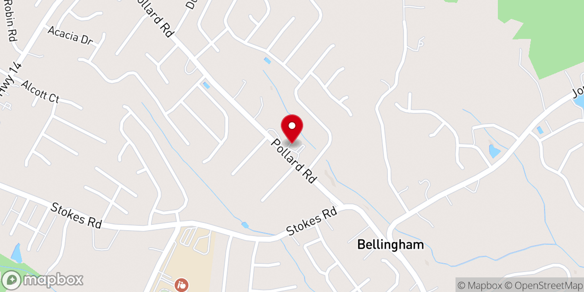 Map showing location of Greater New Hope Baptist Church
