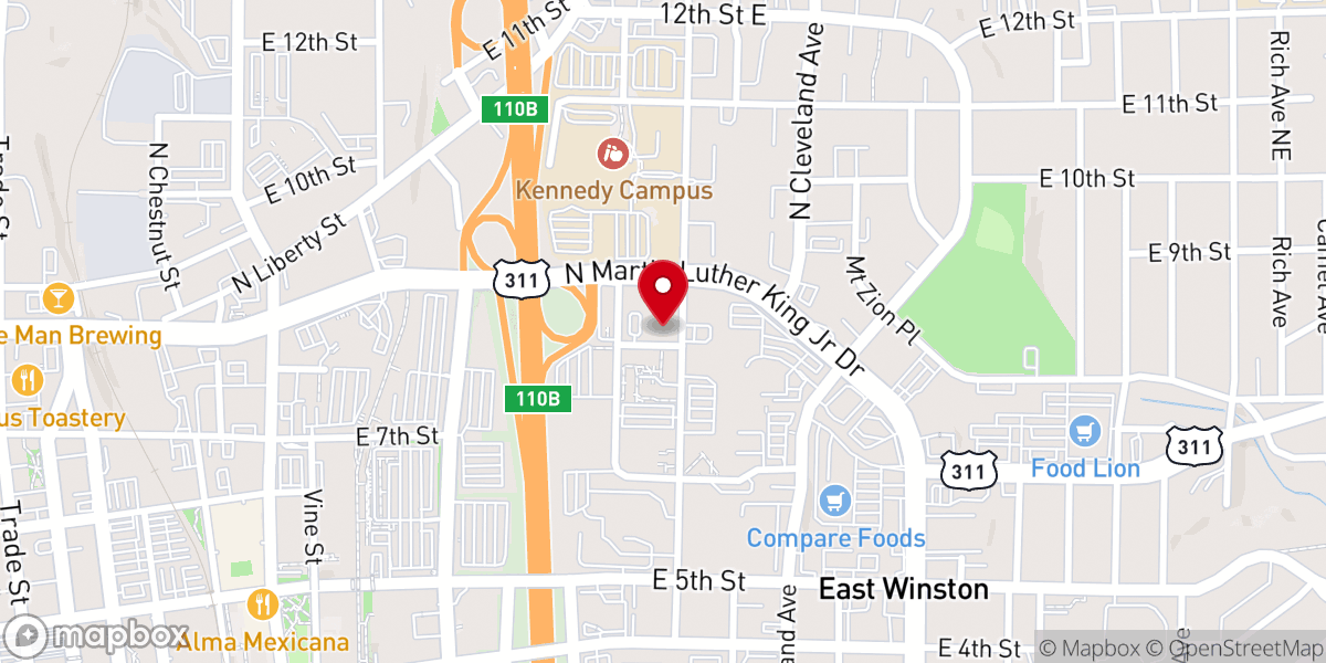 Map showing location of Saint Stephens Episcopal Church