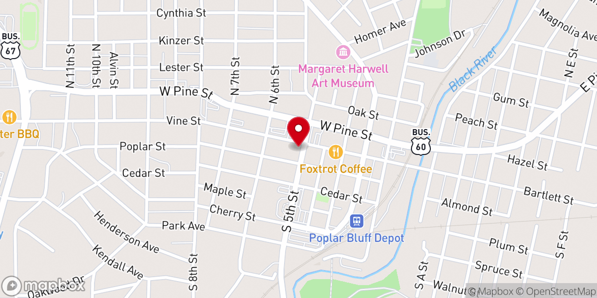 Map showing location of Eastern Orthodox Chapel