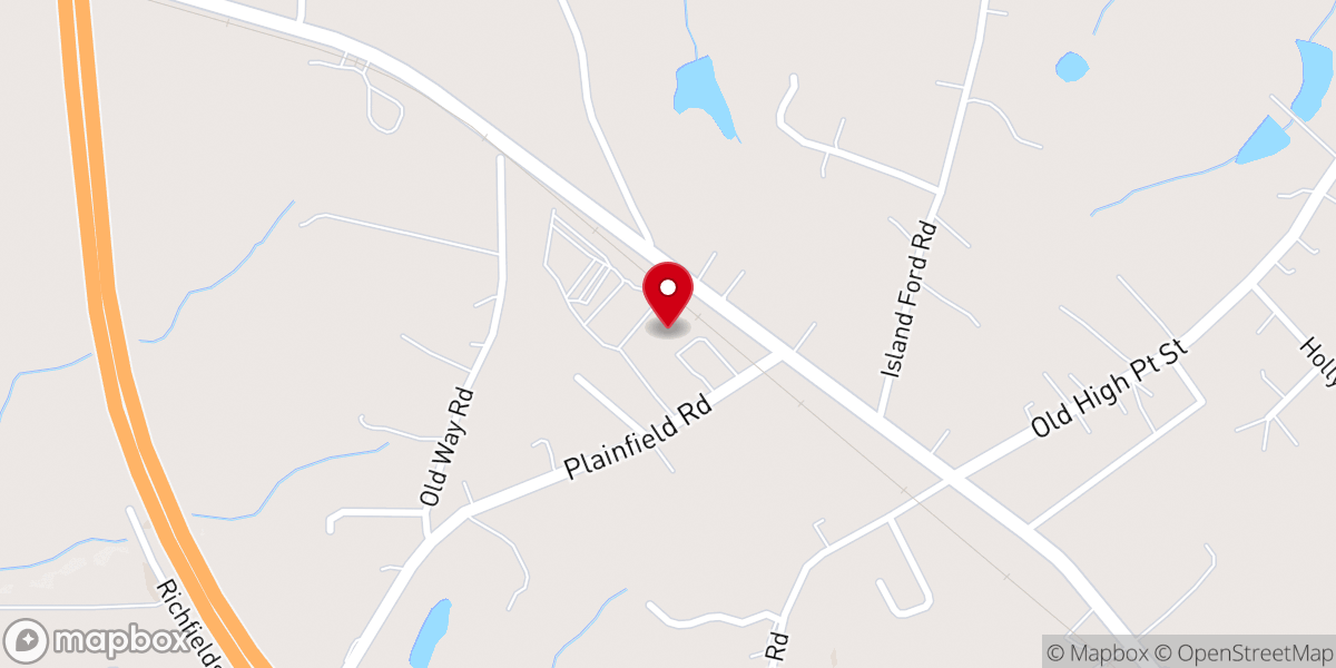 Map showing location of Trinity Holiness Church