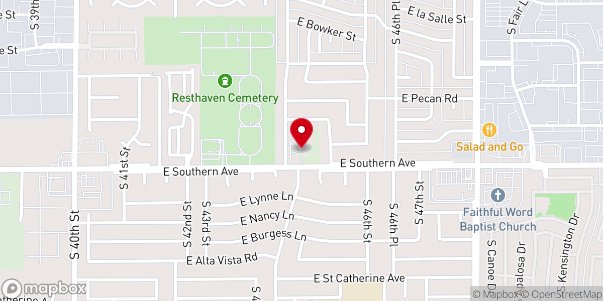 Map showing location of St. Edward the Confessor Catholic Church