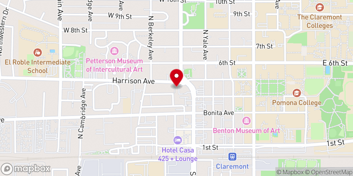 Map showing location of Claremont Bible Chapel