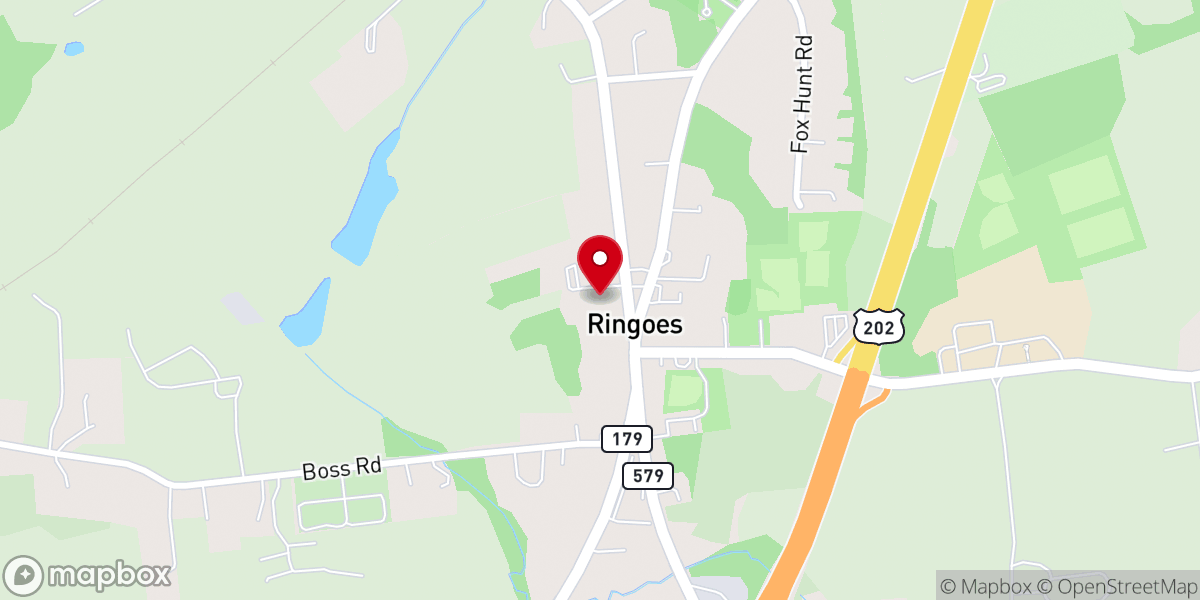 Map showing location of Kirkpatrick Presbyterian Church