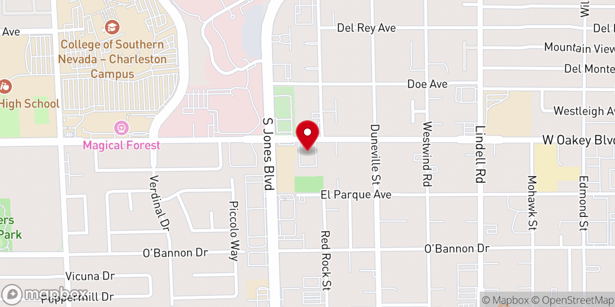 Map showing location of Mountain View Assembly of God Church