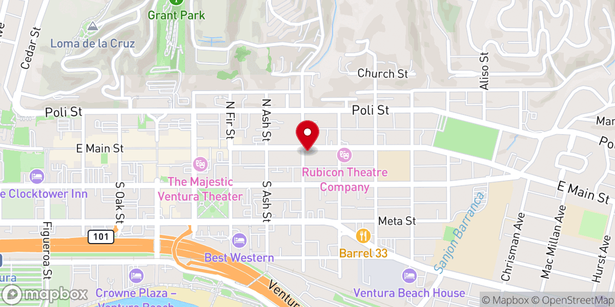 Map showing location of Faith Calvary Chapel