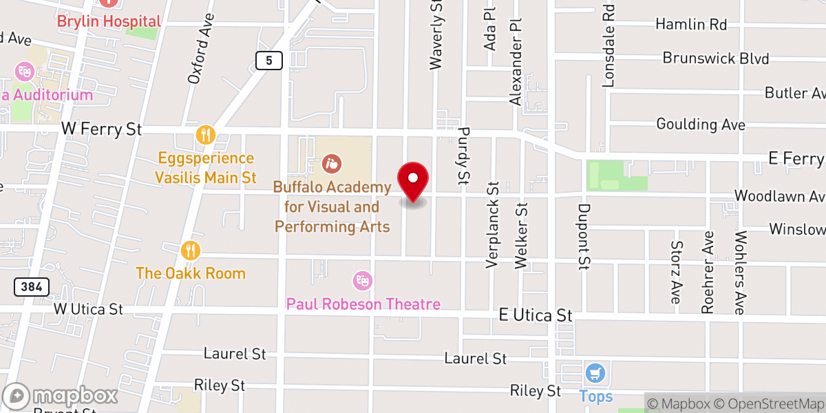 Map showing location of New Faith Ministries