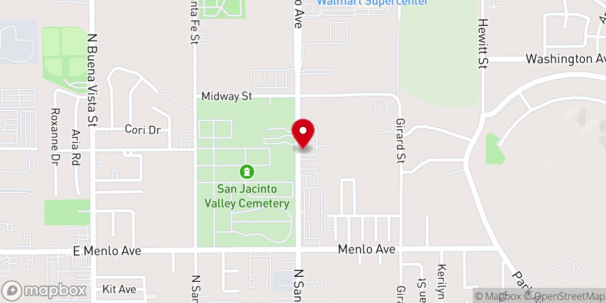 Map showing location of Church of ACTS