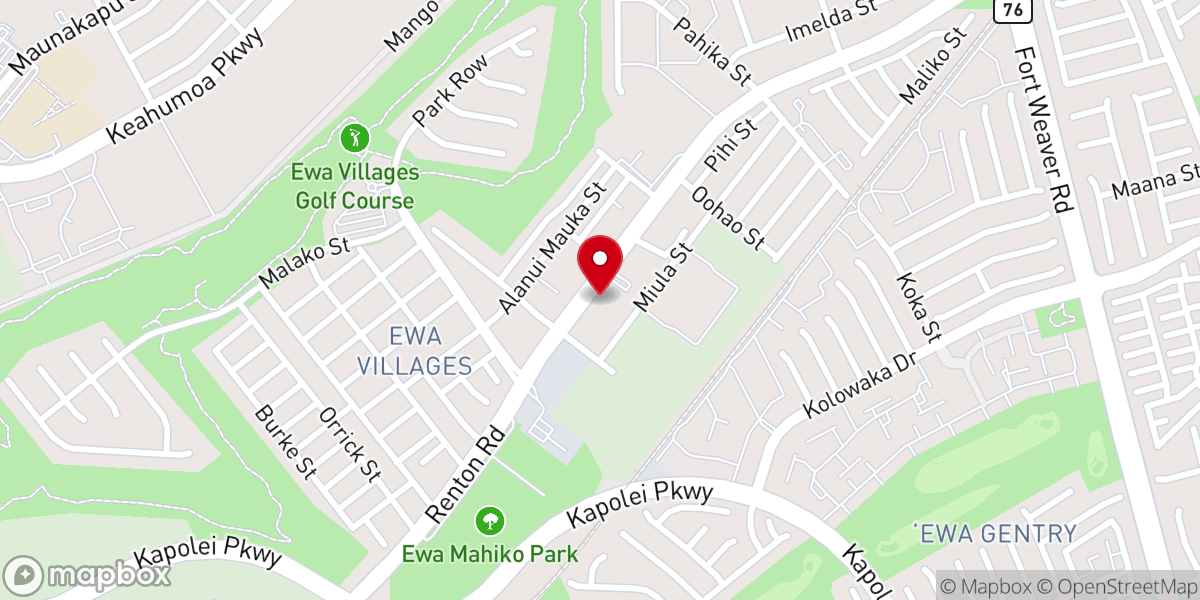 Map showing location of Lanakila Baptist School