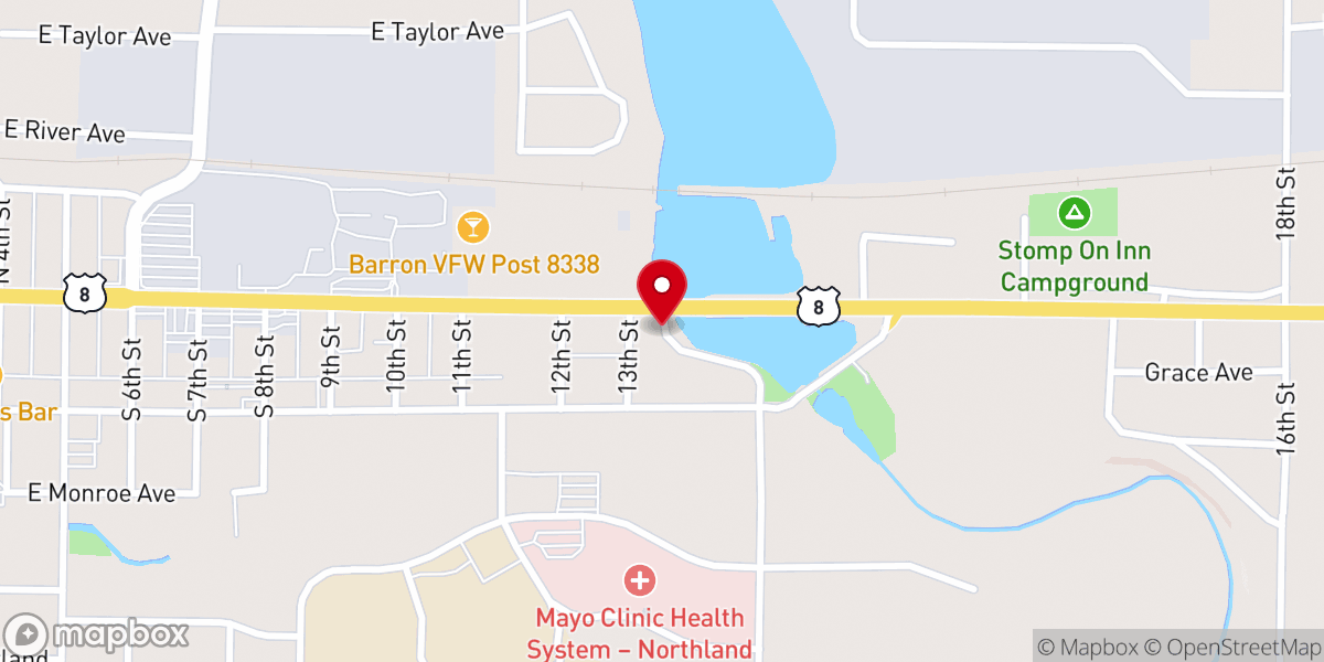 Map showing location of Evangelical Free Methodist Church