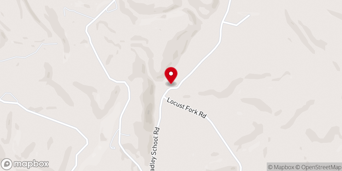 Map showing location of Parham Chapel Church of Christ