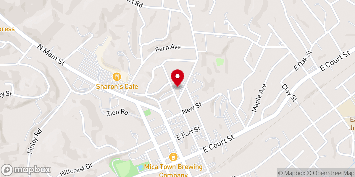 Map showing location of Our Lady of the Angels Catholic Church