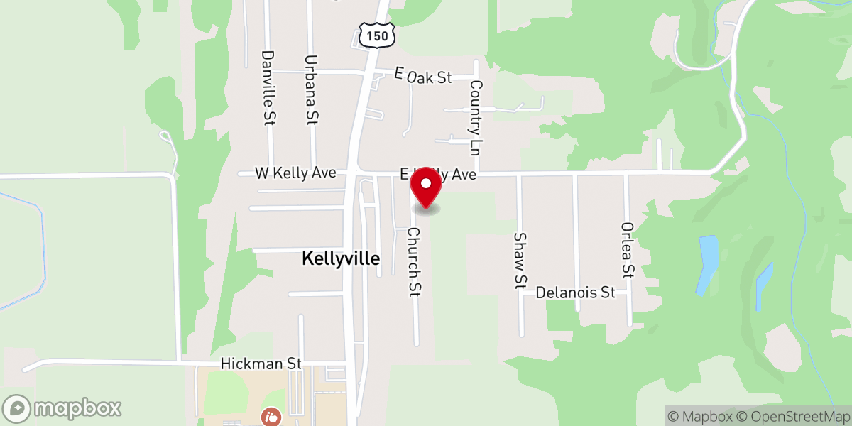 Map showing location of New Start Gospel Center