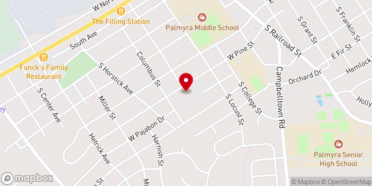 Map showing location of Holy Spirit Catholic Church