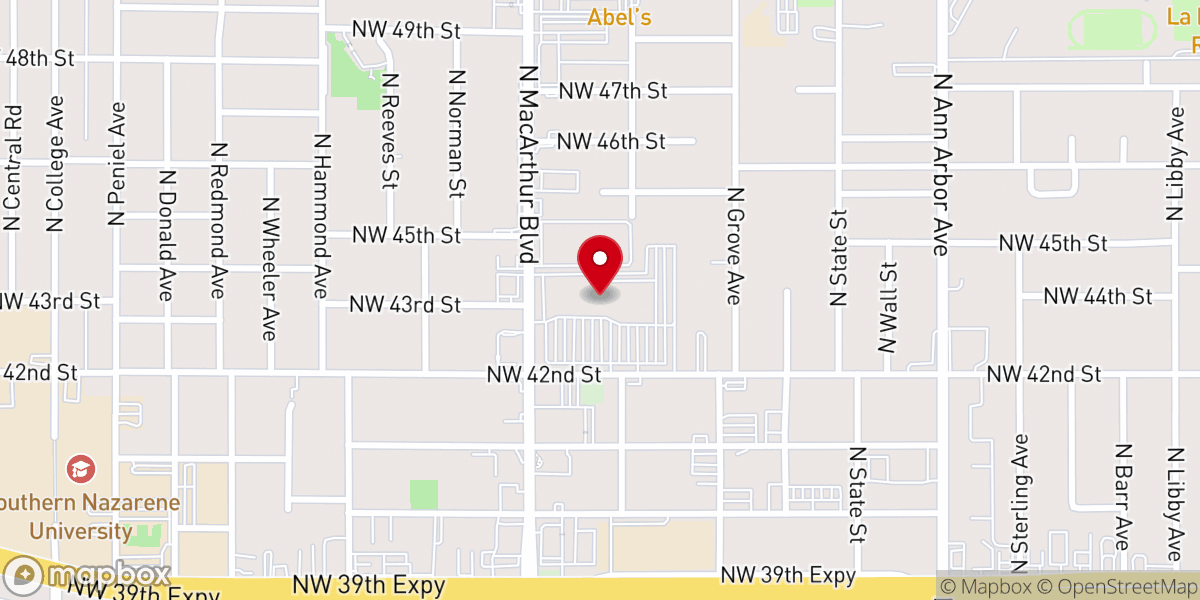 Map showing location of Victory Assembly of God Christian Life Tabernacle Church