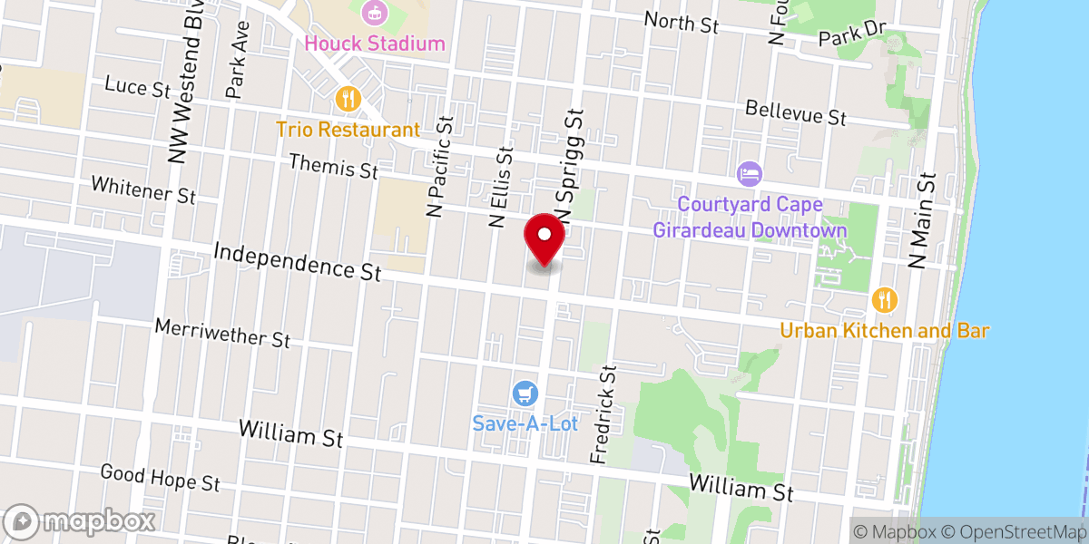 Map showing location of The Living Branch Ministries