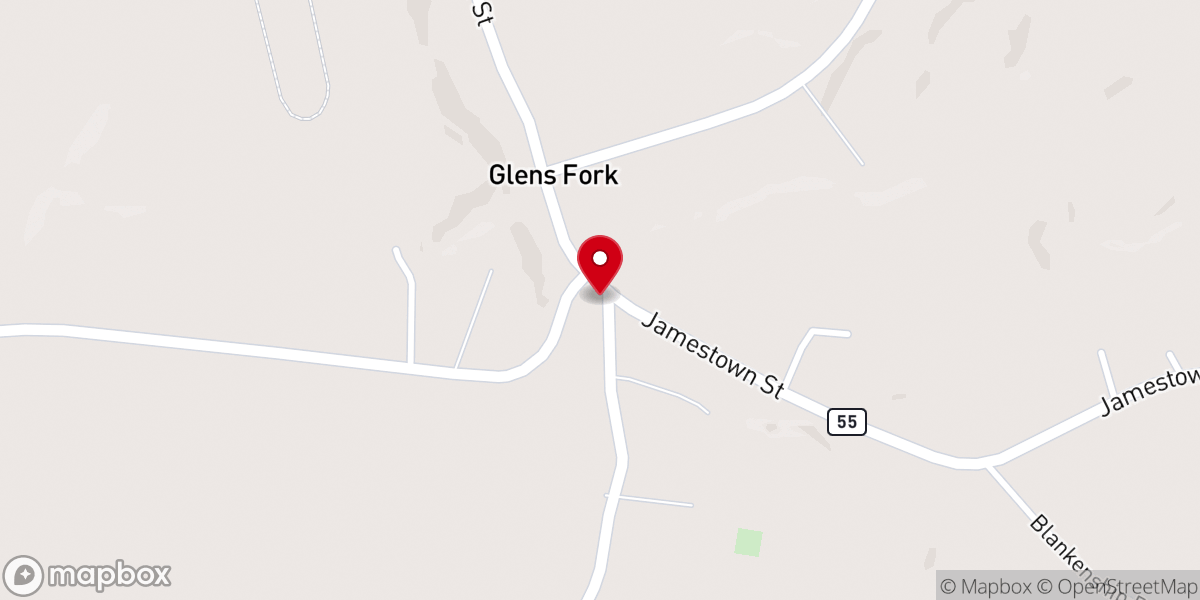 Map showing location of Grider Chapel