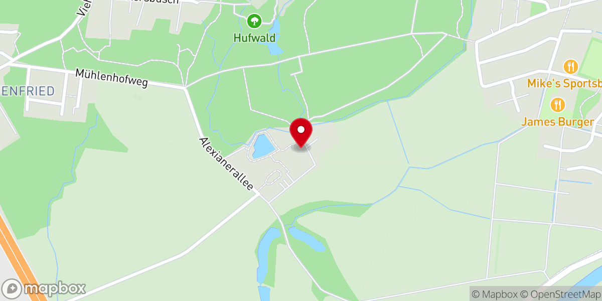 Map showing location of Alexianer Kapelle