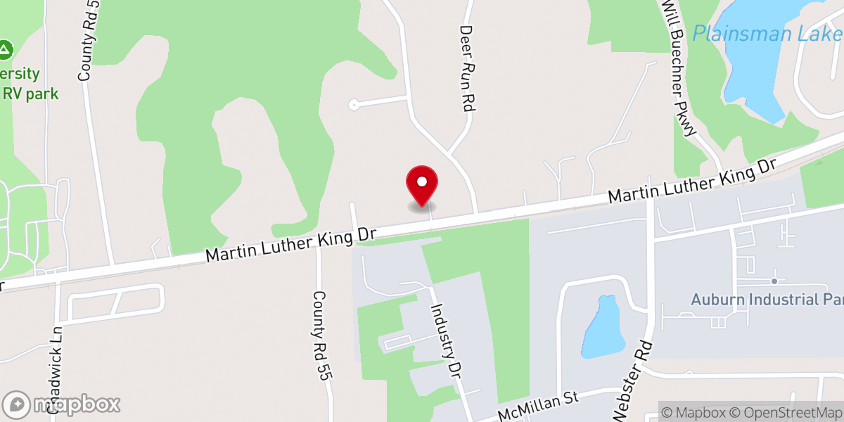 Map showing location of Church of Christ at Willow Creek