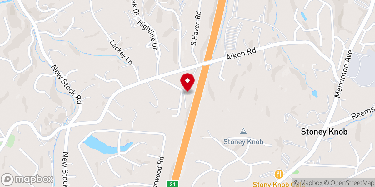 Map showing location of Victory Fellowship Worship Center