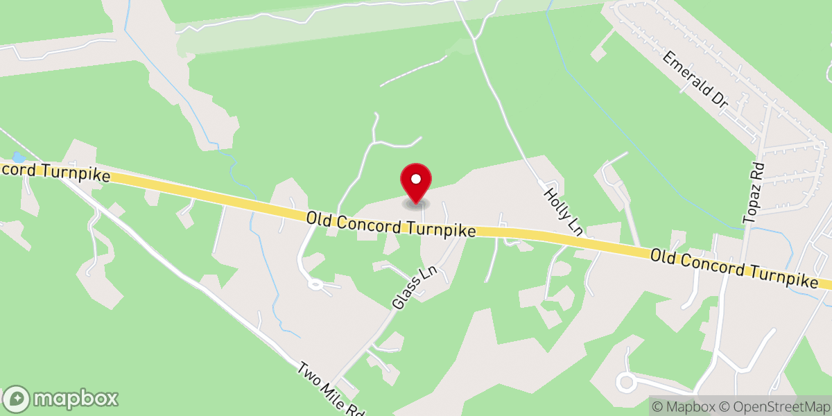 Map showing location of Overflow