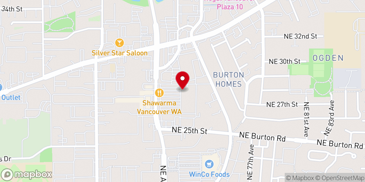 Map showing location of Sonshine Christian Center