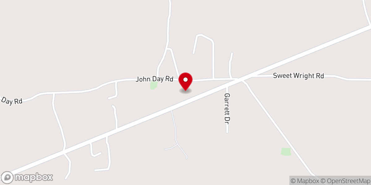 Map showing location of New Truelight M. B. Church